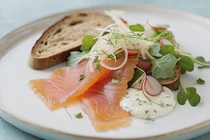 Posh salmon starter