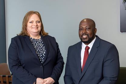 Family law partner Demelza Patricio and Justin Osei