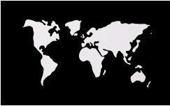world map black