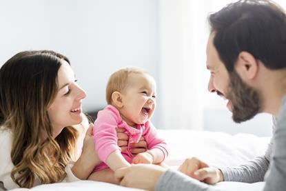 New parents with their baby