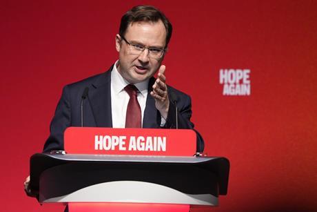 Justice secretary Alex Norris, Labour Party conference, Liverpool 2026