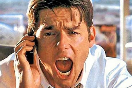 Tom Cruise in Jerry Maguire, Sony Pictures/TriStar film (1996)