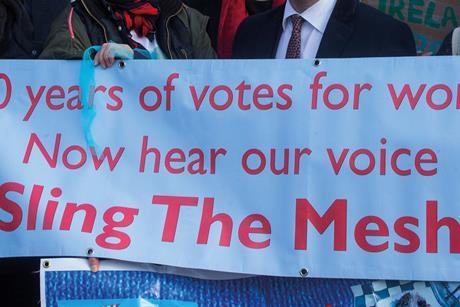 Mesh protest