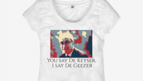 De Keyser, De Geezer T-shirts go down a 