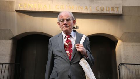 Chris Mullin arrives at the Old Bailey in London