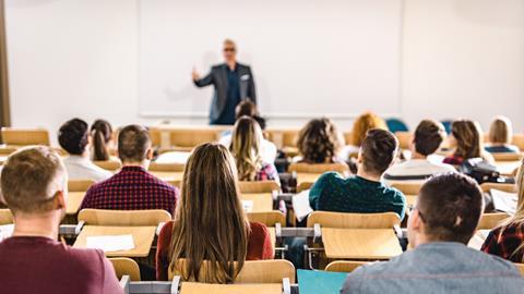 University students listen in a lecture