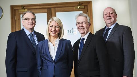 Maynard Burton, Clare Lang, Stephen Wyer and James Hayes of MFG Solicitors