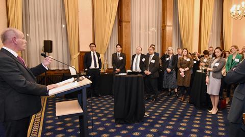 Mike Freer MP addresses Law Society reception
