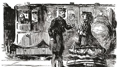 Railway carriage illustration