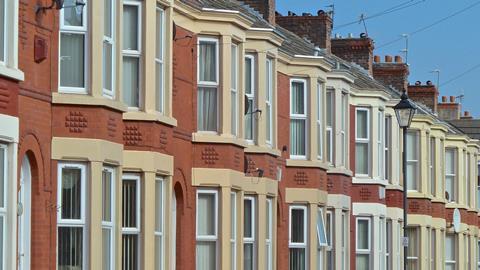 A row of terrace houses, Liverpool
