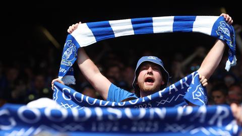 Everton fan during Everton v Southampton, May 2025