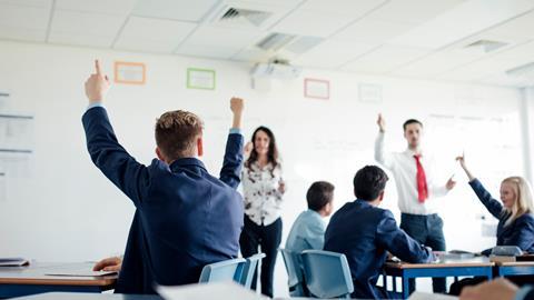 School pupils in classroom