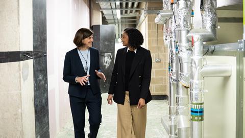 Minister for courts and legal services Sarah Sackman KC and London victims commissioner Andrea Simon visited the court for its reopening