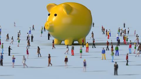 Piggy bank people