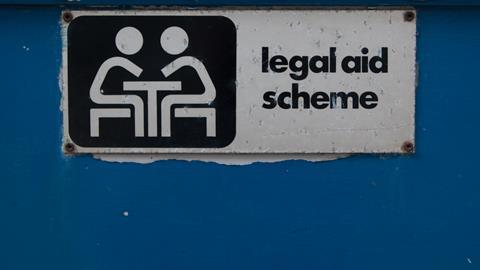 Legal aid sign