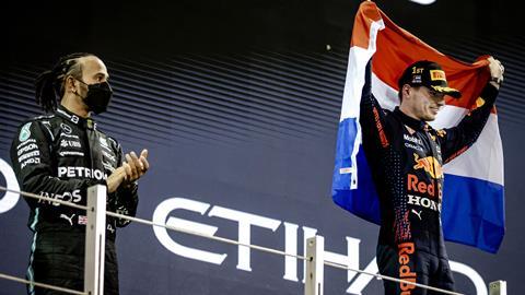 Max Verstappen wins Formula 1 World Championship after the Abu Dhabi Grand Prix at Yas Marina Circuit, Abu Dhabi