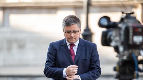 MP Robert Buckland interviewed outside the BBC in London