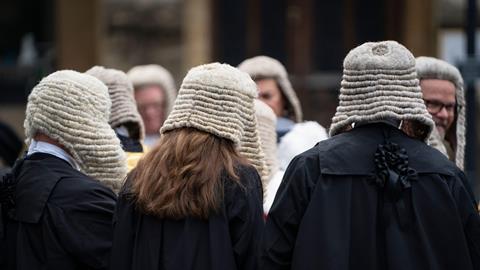 Judges wearing wigs