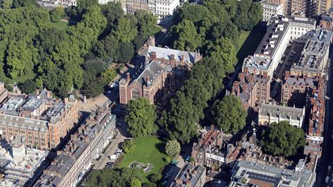 Aerial view of Lincoln's Inn Field