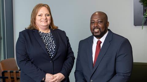 Family law partner Demelza Patricio and Justin Osei