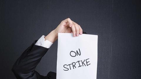 On strike