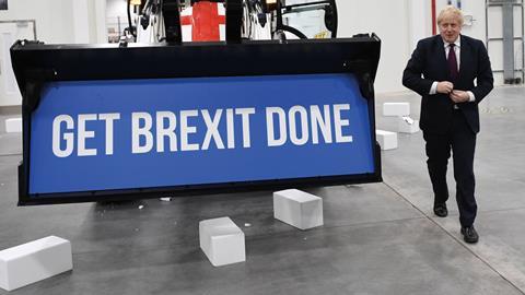 Get Brexit done sign