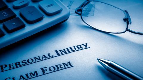 Personal injury claim form