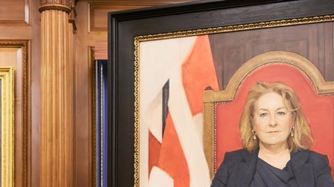 LCJ Carr with portrait