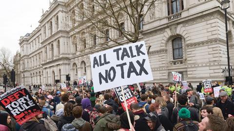 Tax rally