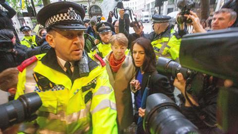 Paula Vennells arrives at the inquiry