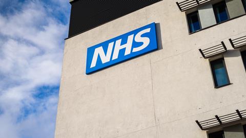 NHS sign