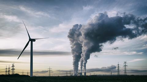 Wind energy versus coal fired power plant