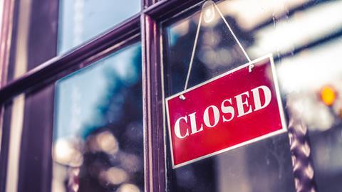 Closed sign