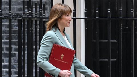 Chancellor of the Exchequer Rachel Reeves leaves 11 Downing Street to deliver the government's spending review