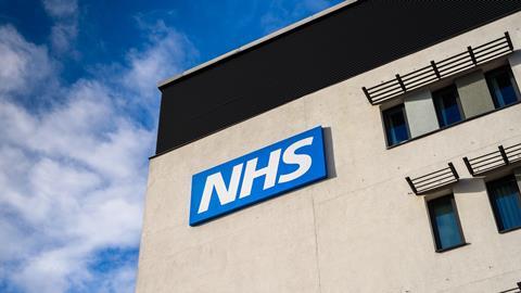 NHS sign