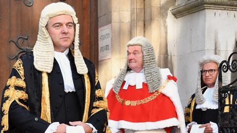 Brandon Lewis MP arrives to be sworn in as lord chancellor