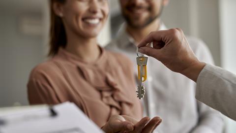 Buyers are handed the keys to their new house