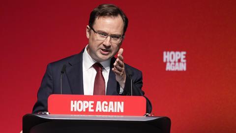 Justice secretary Alex Norris, Labour Party conference, Liverpool 2026