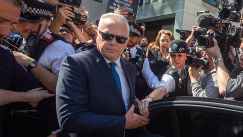 Huw Edwards leaves Westminster Magistrates' Court