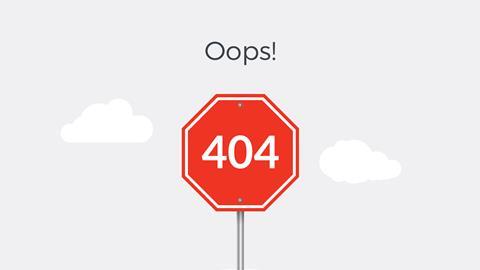 404 error page