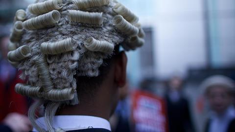 Barrister legal aid protest
