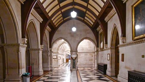 Interior of Royal Courts of Justice, London