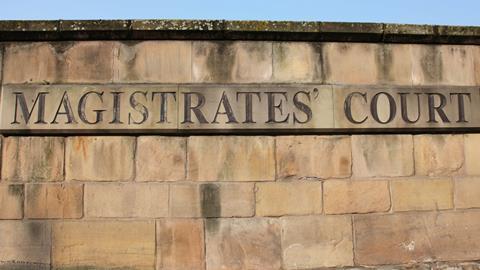 Magistrates' Court sign