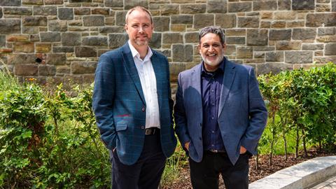 L-R Tim Richards and Manjit Virdee