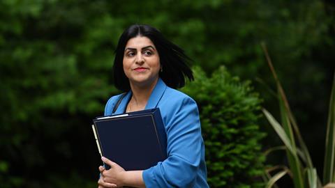 Shabana Mahmood, Lord Chancellor and Secretary of State for Justice, arrives at Downing Street