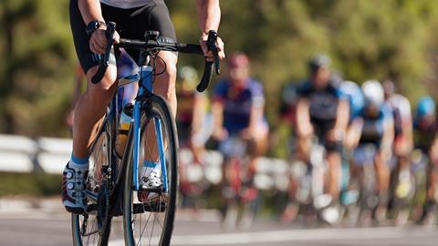 Group cyclists