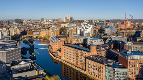 Aerial view of Leeds