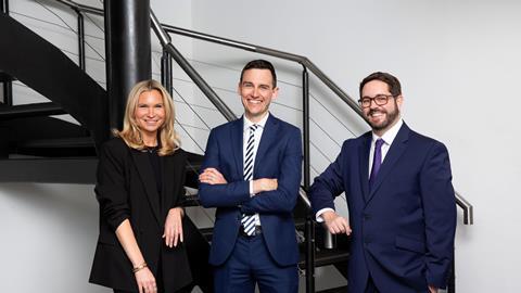 (L-r): Harriet McMorrin, Andrew Middlehurst and Alex McMahon
