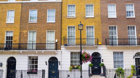 A row of terraces houses