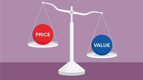 Price value scales
